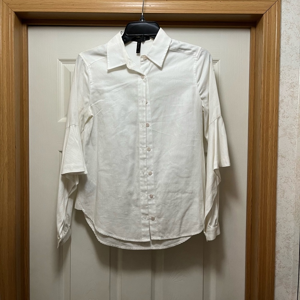 BCBG MaxAzria White Button Down